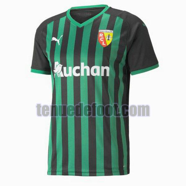 maillot rc lens 2021 2022 exterieur noir vert thaïlande noir vert