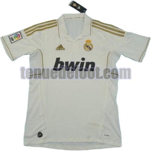 maillot real madrid 2011-2012 domicile manche courte blanc