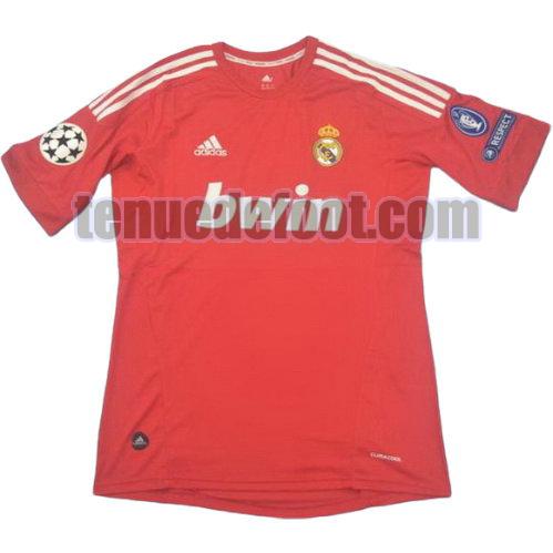 maillot real madrid champions 2011-2012 troisième manche courte rouge