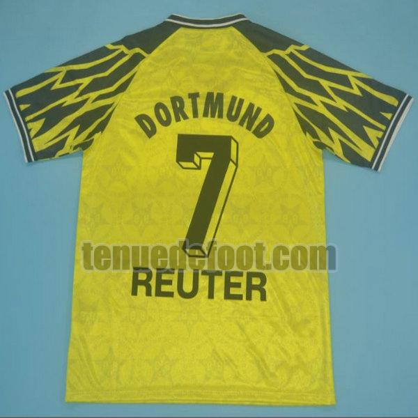 maillot reuter 7 borussia dortmund 1994-1995 domicile jaune jaune