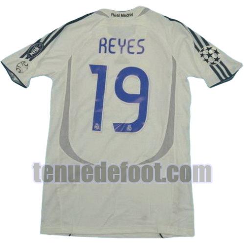 maillot reyes 19 real madrid 2006-2007 domicile blanc