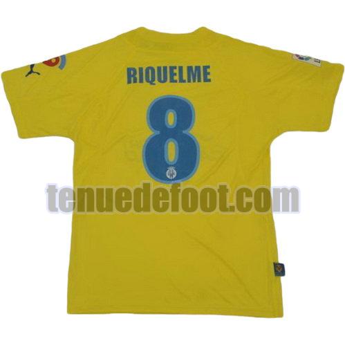 maillot riquelme 8 villarreal 2005-2006 domicile jaune