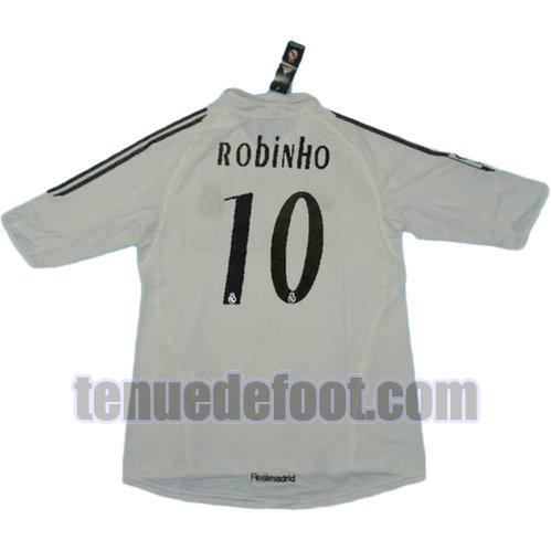 maillot robinho 10 real madrid 2005-2006 domicile blanc