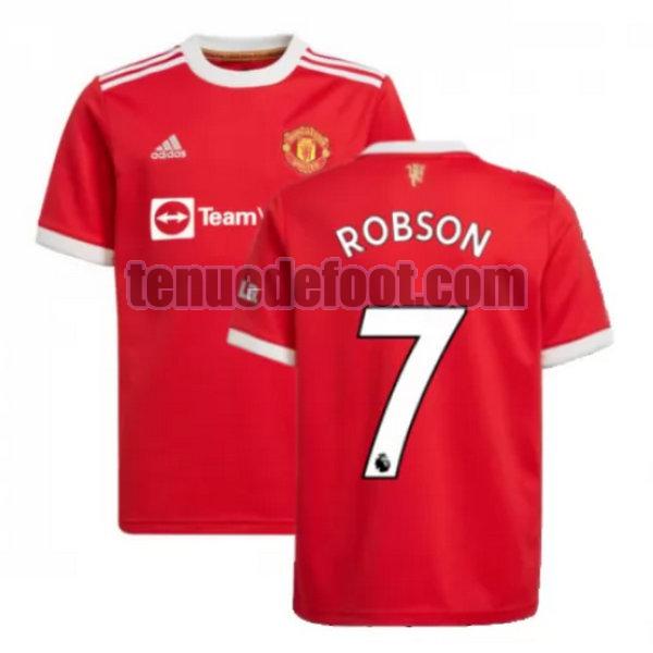 maillot robson 7 manchester united 2021 2022 domicile rouge rouge