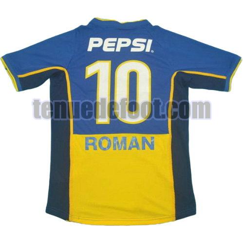 maillot roman 10 boca juniors 2002 domicile bleu