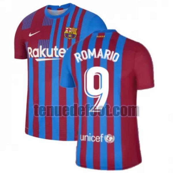 maillot romario 9 barcelone 2021 2022 domicile rouge blanc rouge blanc