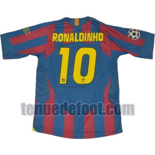 maillot ronaldinho 10 fc barcelone 2005-2006 domicile rouge bleu