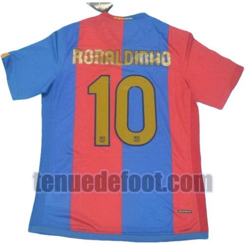 maillot ronaldinho 10 fc barcelone 2006-2007 domicile rouge bleu