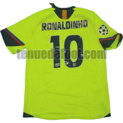 maillot ronaldinho 10 fc barcelone lfp 2005-2006 exterieur vert