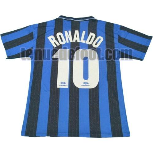 maillot ronaldo 10 inter milan 1997-1998 domicile bleu