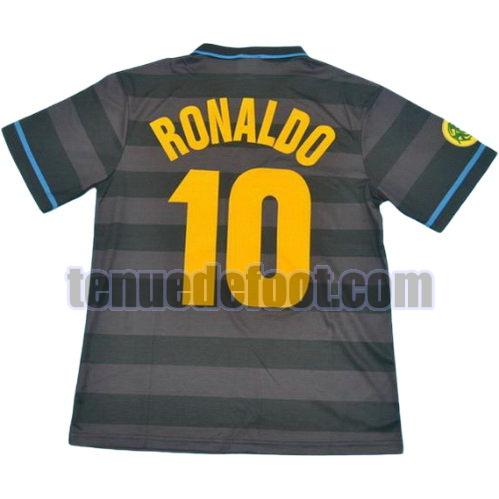 maillot ronaldo 10 inter milan 1997-1998 exterieur gris