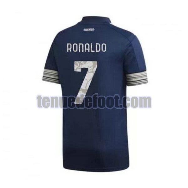 maillot ronaldo 7 juventus 2020-2021 exterieur bleu