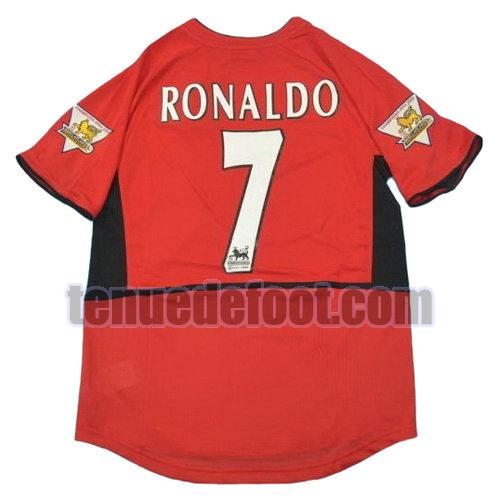 maillot ronaldo 7 manchester united 2002-2004 domicile rouge