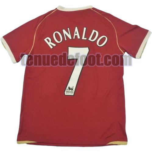 maillot ronaldo 7 manchester united 2005-2006 domicile rouge