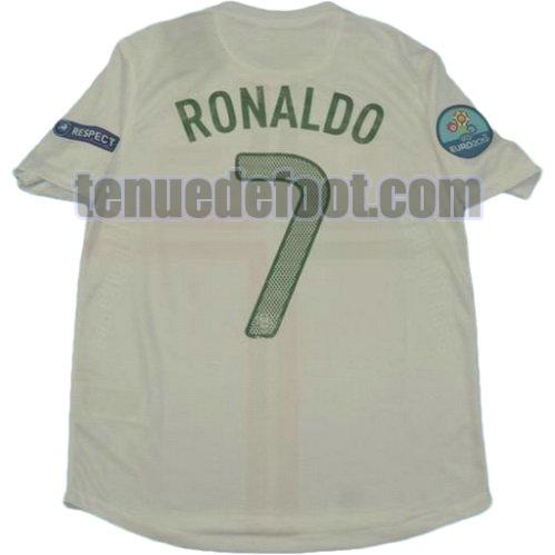 maillot ronaldo 7 portugal 2012 exterieur blanc