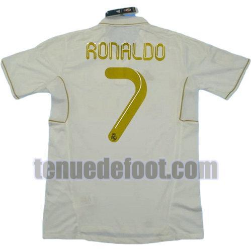 maillot ronaldo 7 real madrid 2011-2012 domicile blanc