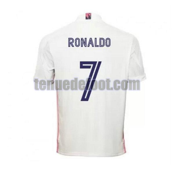 maillot ronaldo 7 real madrid 2020-2021 domicile blanc