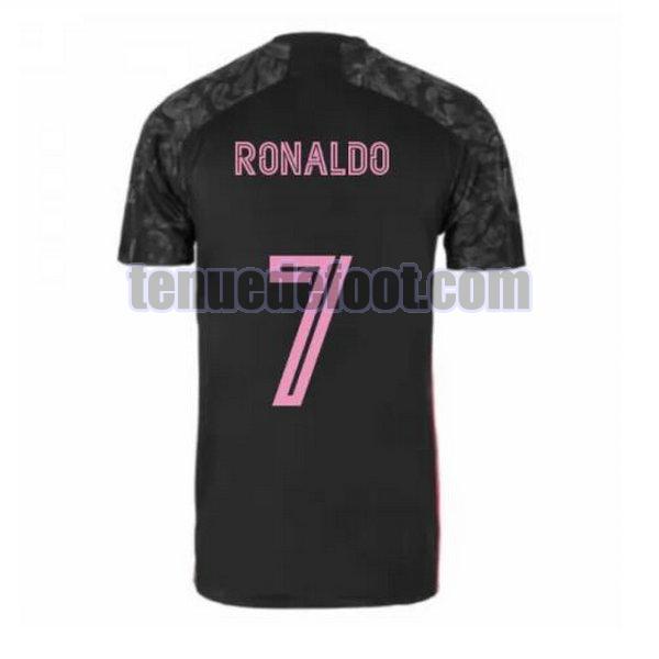 maillot ronaldo 7 real madrid 2020-2021 troisième noir noir