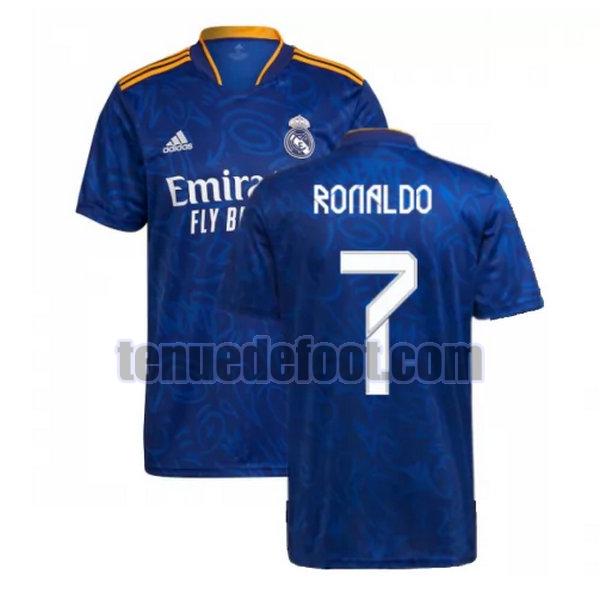 maillot ronaldo 7 real madrid 2021 2022 exterieur bleu bleu