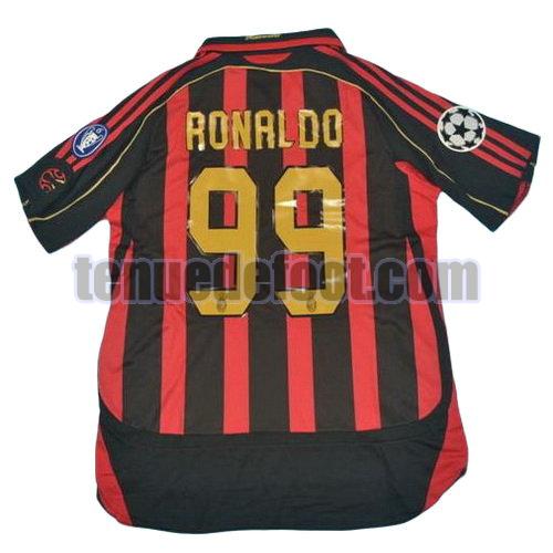maillot ronaldo 99 ac milan 2006-2007 domicile rouge