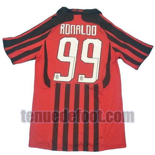 maillot ronaldo 99 ac milan 2007-2008 domicile rouge