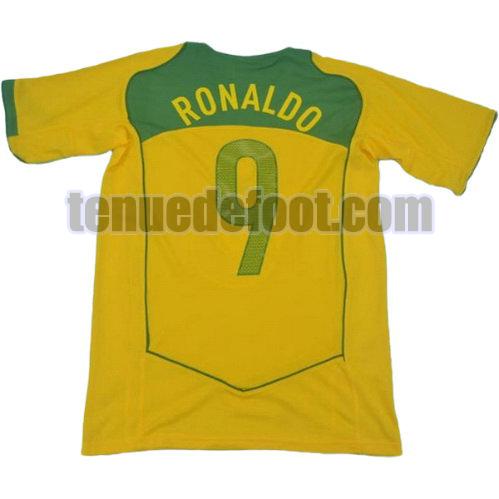 maillot ronaldo 9 brésil 2004 domicile jaune