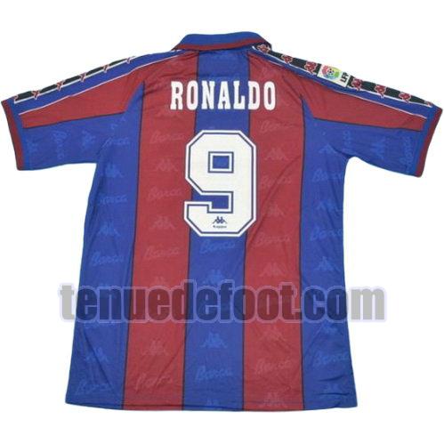 maillot ronaldo 9 fc barcelone 1996-1997 domicile rouge bleu