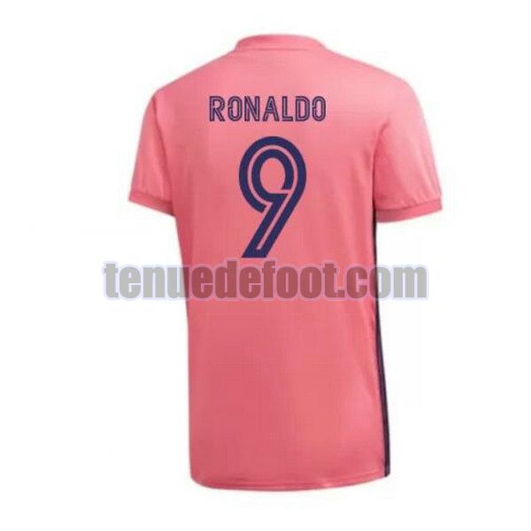 maillot ronaldo 9 real madrid 2020-2021 exterieur rose