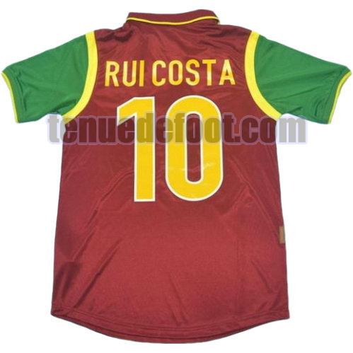 maillot rui costa 10 portugal coupe du monde 1998 domicile rouge