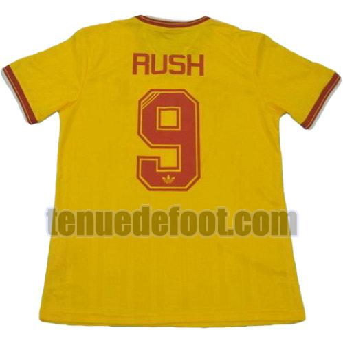 maillot rush 9 liverpool 1985-1986 exterieur jaune