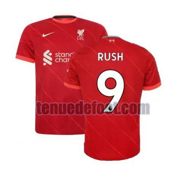 maillot rush 9 liverpool 2021 2022 domicile rouge rouge