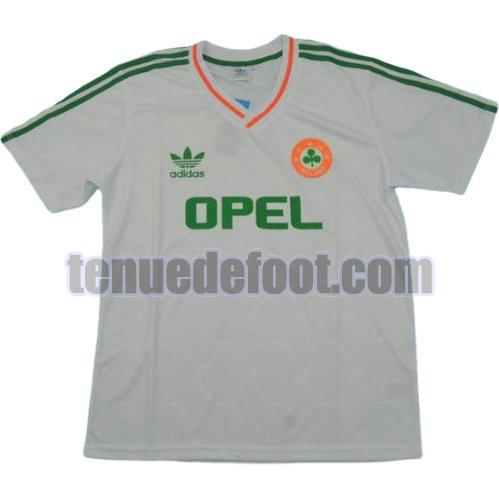 maillot république d'irlande 1990-1992 exterieur manche courte blanc