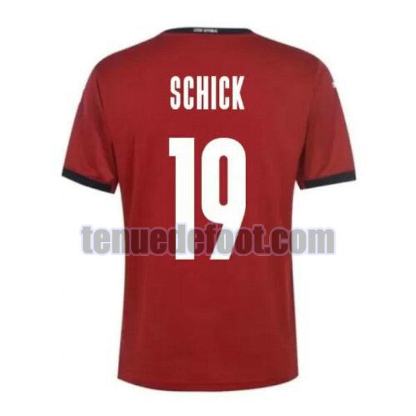 maillot schick 19 tchèque 2020 domicile rouge