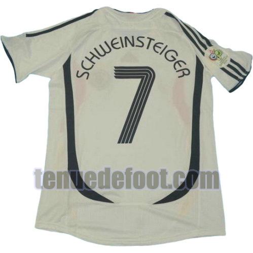 maillot schweinsteiger 7 allemagne coupe du monde 2006 domicile blanc