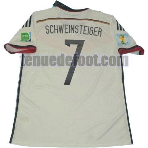 maillot schweinsteiger 7 allemagne coupe du monde 2014 domicile blanc