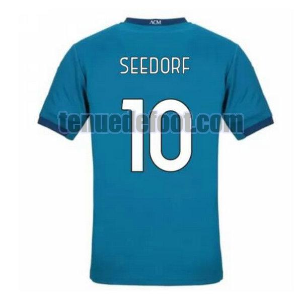 maillot seedorf 10 ac milan 2020-2021 troisième bleu