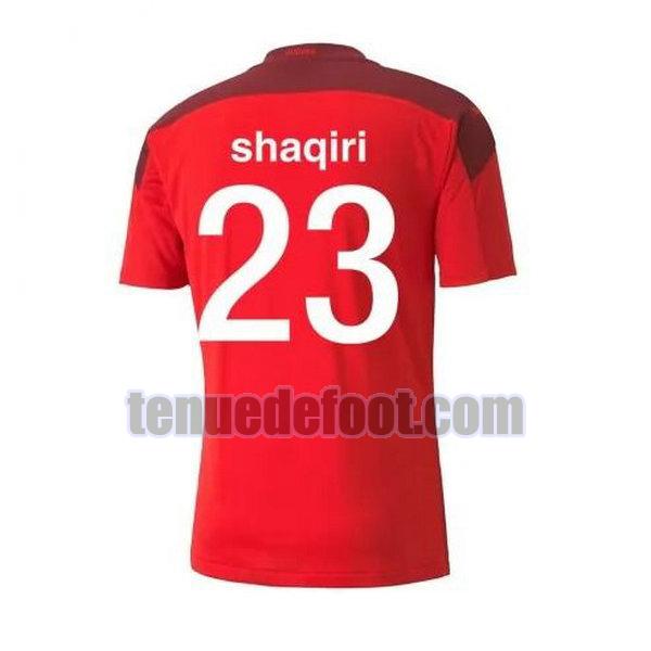 maillot shaqiri 23 suisse 2020-2021 domicile rouge rouge