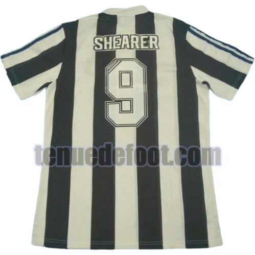 maillot shearer 9 newcastle united 1995-1997 domicile noir blanc