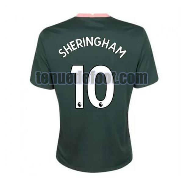maillot sheringham 10 tottenham hotspur 2020-2021 exterieur vert