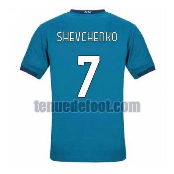 maillot shevchenko 7 ac milan 2020-2021 troisième bleu