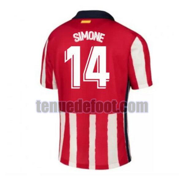 maillot simone 14 atletico madrid 2020-2021 domicile rouge