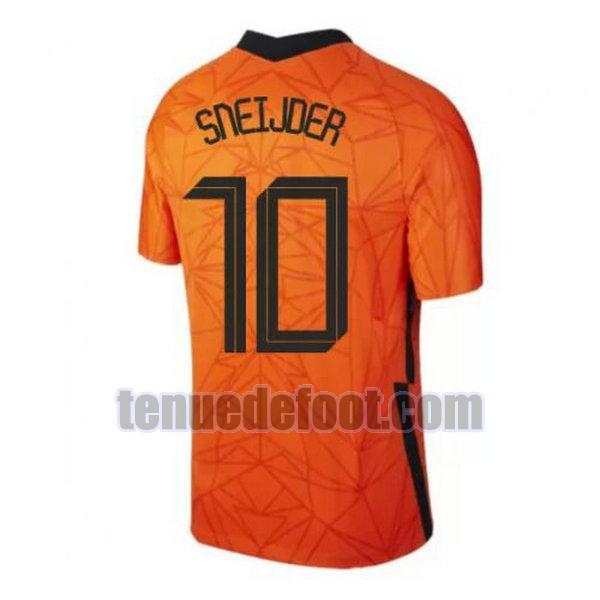 maillot sneijder 10 hollande 2020 domicile orange