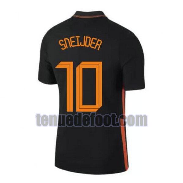 maillot sneijder 10 hollande 2020 exterieur noir