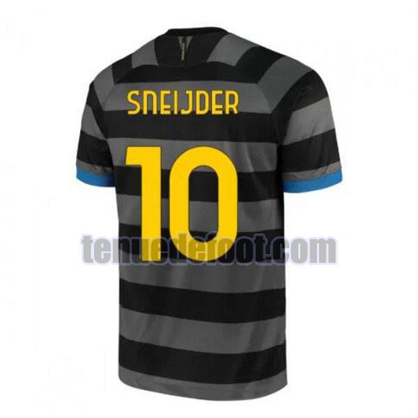 maillot sneijder 10 inter milan 2020-2021 troisième gris gris