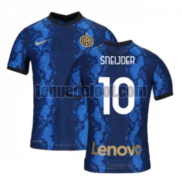 maillot sneijder 10 inter milan 2021 2022 domicile bleu bleu