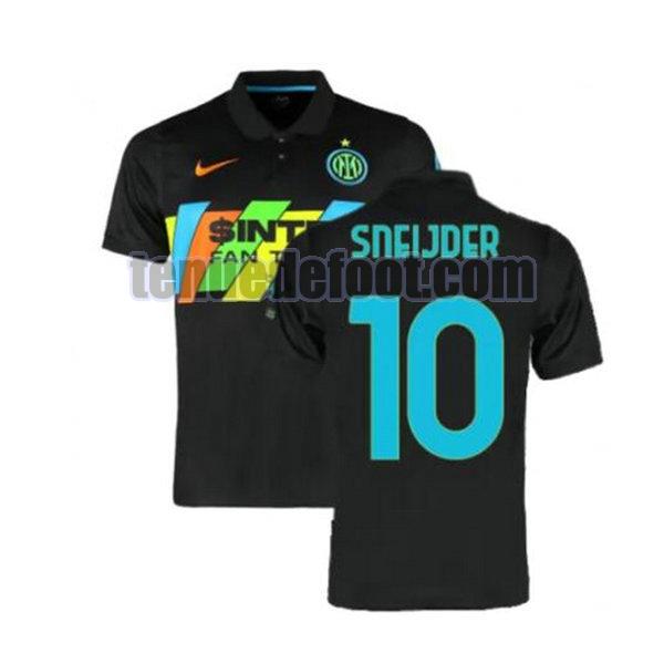 maillot sneijder 10 inter milan 2021 2022 troisième noir noir