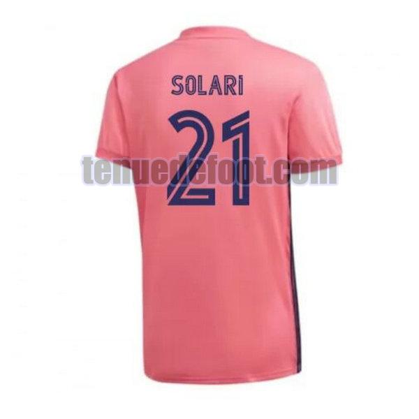 maillot solari 21 real madrid 2020-2021 exterieur rose