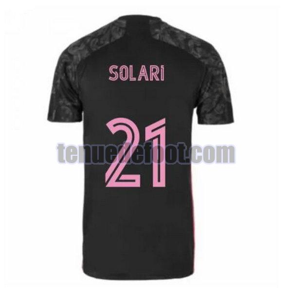 maillot solari 21 real madrid 2020-2021 troisième noir noir
