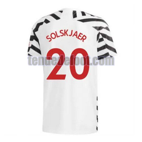 maillot solskjaer 20 manchester united 2020-2021 troisième noir