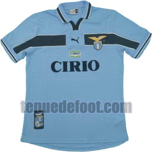 maillot ss lazio 1999-2000 domicile manche courte bleu